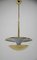 Lámpara de araña Bauhaus de latón atribuida a Franta Anyz, años 20, Imagen 2