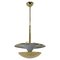 Brass Bauhaus Chandelier attributed to Franta Anyz, 1920s 1