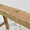 Antique Elm Rustic Pig Bench BC, 1920s 7