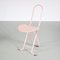Pink Folding Chair by Gastone Rinaldi for Thema, Italy, 1970s 4