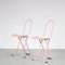 Pink Folding Chair by Gastone Rinaldi for Thema, Italy, 1970s 2