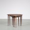 Tavolini ad incastro di Poul Jensen per Selig, Danimarca, anni '50, set di 3, Immagine 6