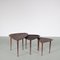 Nesting Tables by Poul Jensen for Selig, Denmark, 1950s, Set of 3 4