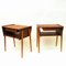 Schwedische Mid-Century Nachttische aus Teak, 1950er, 2er Set 6