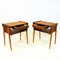 Comodini Mid-Century in teak, Svezia, anni '50, set di 2, Immagine 2