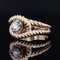 18 Karat French Rose Gold Diamond Gadrooned Knot Ring, 1950s 7