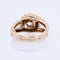 18 Karat French Rose Gold Diamond Gadrooned Knot Ring, 1950s 13