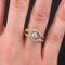 18 Karat French Rose Gold Diamond Gadrooned Knot Ring, 1950s 8
