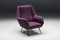 Purple Upholstery Easy Chairs attributed to Ico & Luisa Parisi, 1950s, Set of 2, Image 7