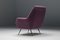 Purple Upholstery Easy Chairs attributed to Ico & Luisa Parisi, 1950s, Set of 2 8