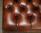 Chesterfield Ottoman in Hand-Dyed Cigar Brown Leather 11