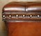 Chesterfield Ottoman in Hand-Dyed Cigar Brown Leather 5