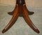 Tavolino in legno duro con pelle marrone sigaro, Immagine 8