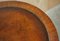 Tavolino in legno duro con pelle marrone sigaro, Immagine 13