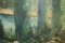 A. Apoeie, Rural Sea Scene, 1880, Large Oil Painting, Framed 14