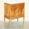Burr Walnut Bedside Table by Waring & Gillow 2
