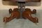 Antique Barrel Back Captains Chair in Brown Leather, 1880, Image 4