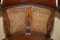 Antique Barrel Back Captains Chair in Brown Leather, 1880, Image 7