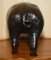 Small Brown Leather Pig Footstool from Liberty London, 1930 13