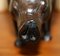 Kleiner Schweinshocker aus braunem Leder von Liberty London, 1930 4