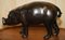 Small Brown Leather Pig Footstool from Liberty London, 1930, Image 14