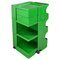 Modern Italian Green Plastic Cart Body attributed to Joe Colombo for Bieffeplast, 1968, Image 1