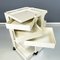 Modern Italian White Plastic Cart attributed to Joe Colombo for Bieffeplast, 1968 8