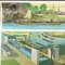 Vintage Waterways in the Course of Time Wall Chart, 1970s 2