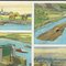 Vintage Waterways in the Course of Time Wall Chart, 1970s, Image 3