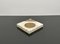 Squared Ashtray in Travertine and Brass attributed to Fratelli Mannelli, Italy, 1970s 4