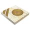 Squared Ashtray in Travertine and Brass attributed to Fratelli Mannelli, Italy, 1970s 1