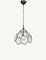 Brass and Beveled Glass Chandelier in the Style of Adolf Loos, Italy, 1950s, Image 7