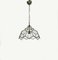 Brass and Beveled Glass Chandelier in the Style of Adolf Loos, Italy, 1950s, Image 6