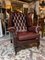 Vintage Wing Back Chesterfield Chair, 1980s, Image 1