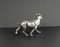 Chien en Argent Sterling, 1970s 3