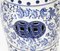 20th Century Japanese Blue & White Ceramic Garden Vases, Set of 2 4