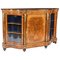 Antique Victorian Serpentine Burr Walnut Marquetry Credenza, 19th Century, Image 1