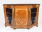 Antique Victorian Serpentine Burr Walnut Marquetry Credenza, 19th Century, Image 3