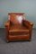 Antique Sheep Leather Armchair 6