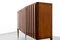 Large Credenza by Paolo Buffa in Wood, Brass and Glass, Italy, 1950s 5