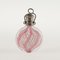 19th Century Colored Glass and Silver Salt Bottle 1
