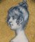 Ragazza in miniatura con cornice in grisaglia, XIX secolo, Immagine 5