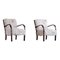 Danish Modern Lambswool Armchairs from Fritz Hansen, 1930s, Set of 2, Image 1