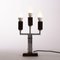 French Art Deco Triple Candelabra Table Lamps in Macassar and Chrome, 1930, Set of 2 4