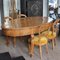 Italian Oval Dining Table and Chairs, 1830, Set of 5 2