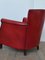 Vintage Armchair in Red Leather, 1960 2