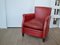 Vintage Sessel aus rotem Leder, 1960 5
