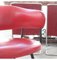 Vintage Sessel aus rotem Leder, 1960 8