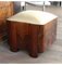 Vintage Pouf in Walnut, 1950 5