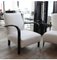 Vintage Armchairs in White, Set of 2 3